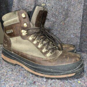 Timberland Brown Leather Waterproof Hiking Work Boot Nice Sz 10M A1X6W A3959